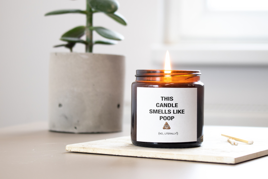 Poop Scented Prank Candle