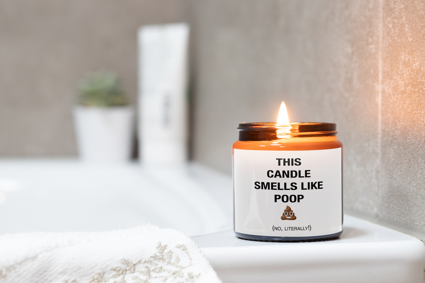 Poop Scented Prank Candle